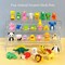 Wrapables Mini Animal Eraser Pets, 3D Puzzle Erasers for Party Favors, Goodie Bags, Easter Egg Fillers (Set of 30)